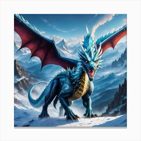 Blue Dragon Canvas Print