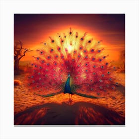 Peacock1 Canvas Print