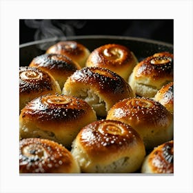 Buns In A Pan Canvas Print