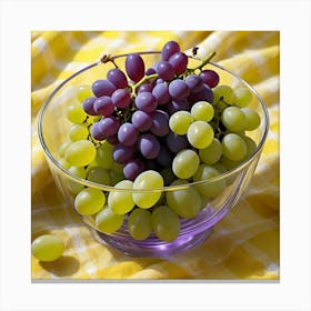 Grapes In A Bowl 1 Canvas Print