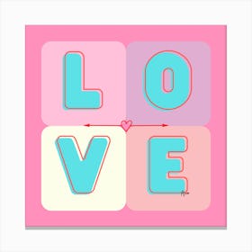 Love pink Canvas Print