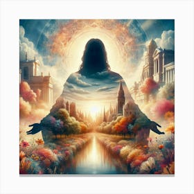 Jesus In The City 1 Canvas Print