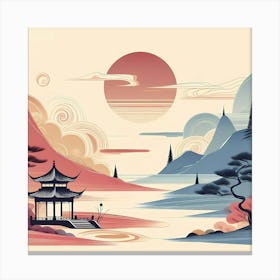 Asian Landscape Painting 20 Canvas Print