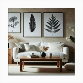 Ferns And Leaves Canvas Print