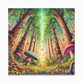 Psychedelic Forest 1 Canvas Print