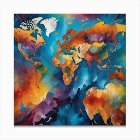 World Map 59 Canvas Print