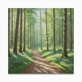 Path Through The Woods 4 Canvas Print