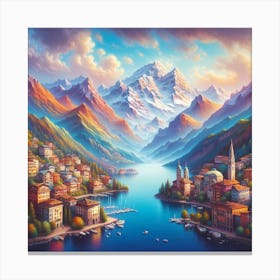 Switzerland Lake Canvas Print