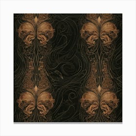 Shabby Chic Wallpaper Canvas Print