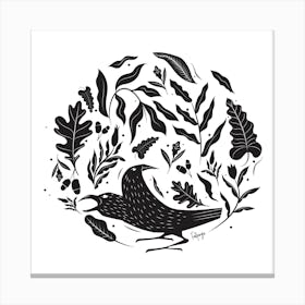 The Crows Square Canvas Print