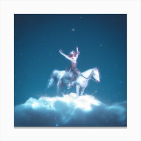 Ai Digital Art | Born Free - Midnight Cloud | Wilfredo x DALL-E Canvas Print