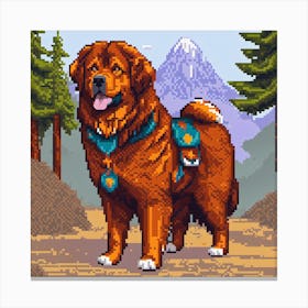 Pixel Art 10 Canvas Print