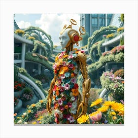 Flower City Canvas Print