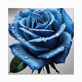 Blue Rose Canvas Print