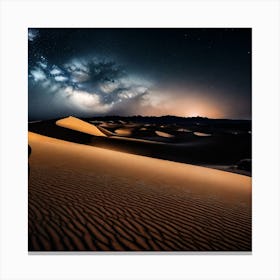Desert Night Sky 1 Canvas Print
