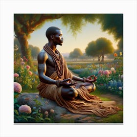 Meditating Man 1 Canvas Print