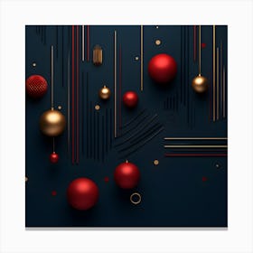 Christmass Abstract 001 1 Canvas Print