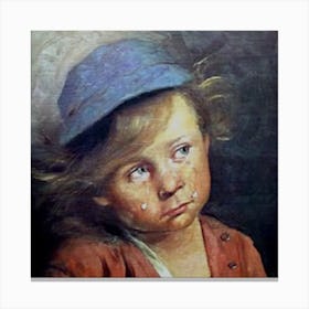 Boy Crying 1 Canvas Print