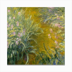 Claude Monet In The Garden 2 Canvas Print