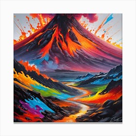 Lava Painting Canvas Print