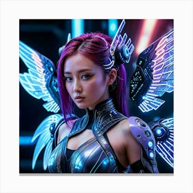 Korean Anime Girl Canvas Print