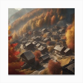 Autumn Village 40 Canvas Print