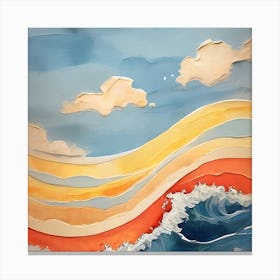 Abstract Of The Ocean Canvas Print