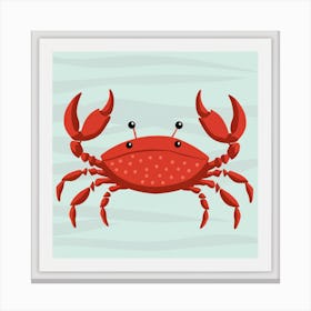 Crab Print Canvas Print