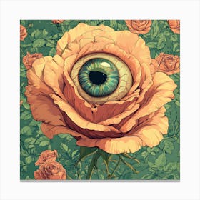 Eye Of The Rose 4 Canvas Print