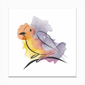 Watercolor Bird 1 Canvas Print