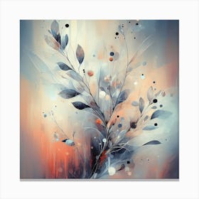 Abstract Plant Painting 8 Canvas Print