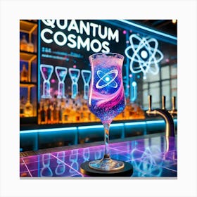 A Futuristic Cocktail Called Quantum Cosmos, Serve Canvas Print