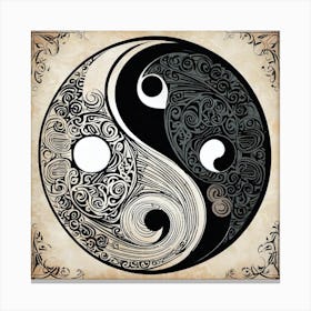 Yin Yang 75 Canvas Print