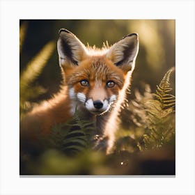 Woodland Red Fox Canvas Print