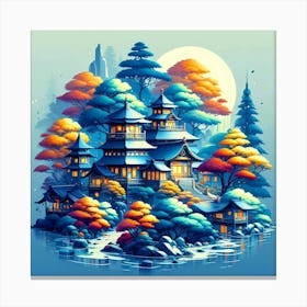 Japanese Village 2 Canvas Print