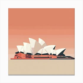 A Sydney Opera House In Sydney Minimal Illustrat 1719930362 1 Canvas Print