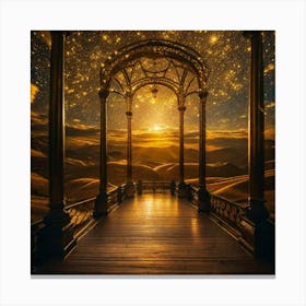 Sunset arch Canvas Print