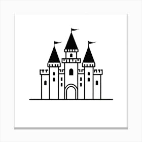 Castle Icon Canvas Print