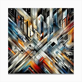 My Busy City 2 Canvas Print