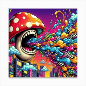 Mushroom City 5 Canvas Print