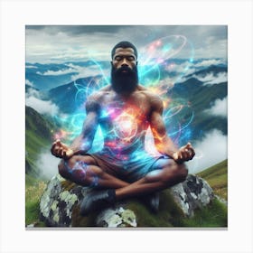 Meditation Man Canvas Print