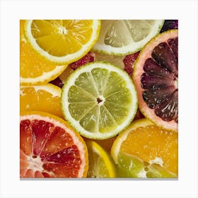 Citrus Fruit Slices 3 Canvas Print