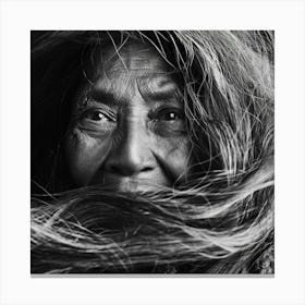 Portrait Of An Indigenous Woman Canvas Print