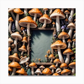 Mushroom Frame 22 Canvas Print