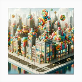 Candy City Canvas Print