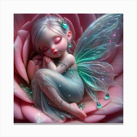 Sleepingfairy1 Canvas Print