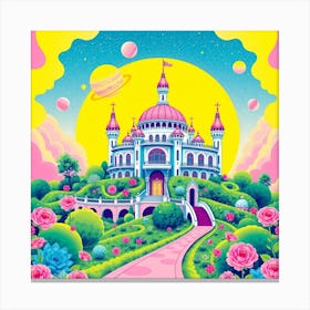 Pink Castle 5 Canvas Print