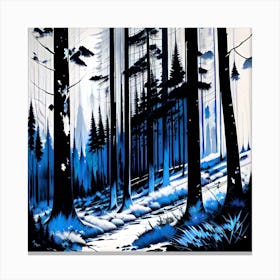 Snowy Forest 6 Canvas Print