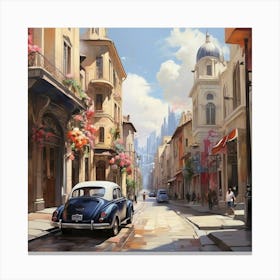 City Street 1 Canvas Print