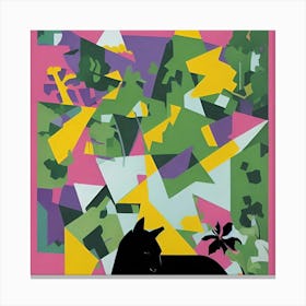 Cat In Pink Canvas Print